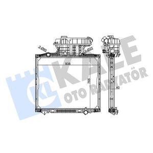 SU RADYATÖRÜ MAN TGA/TGS ALÇAK KABİN ÇERÇEVELİ - 350260 - 81061016518